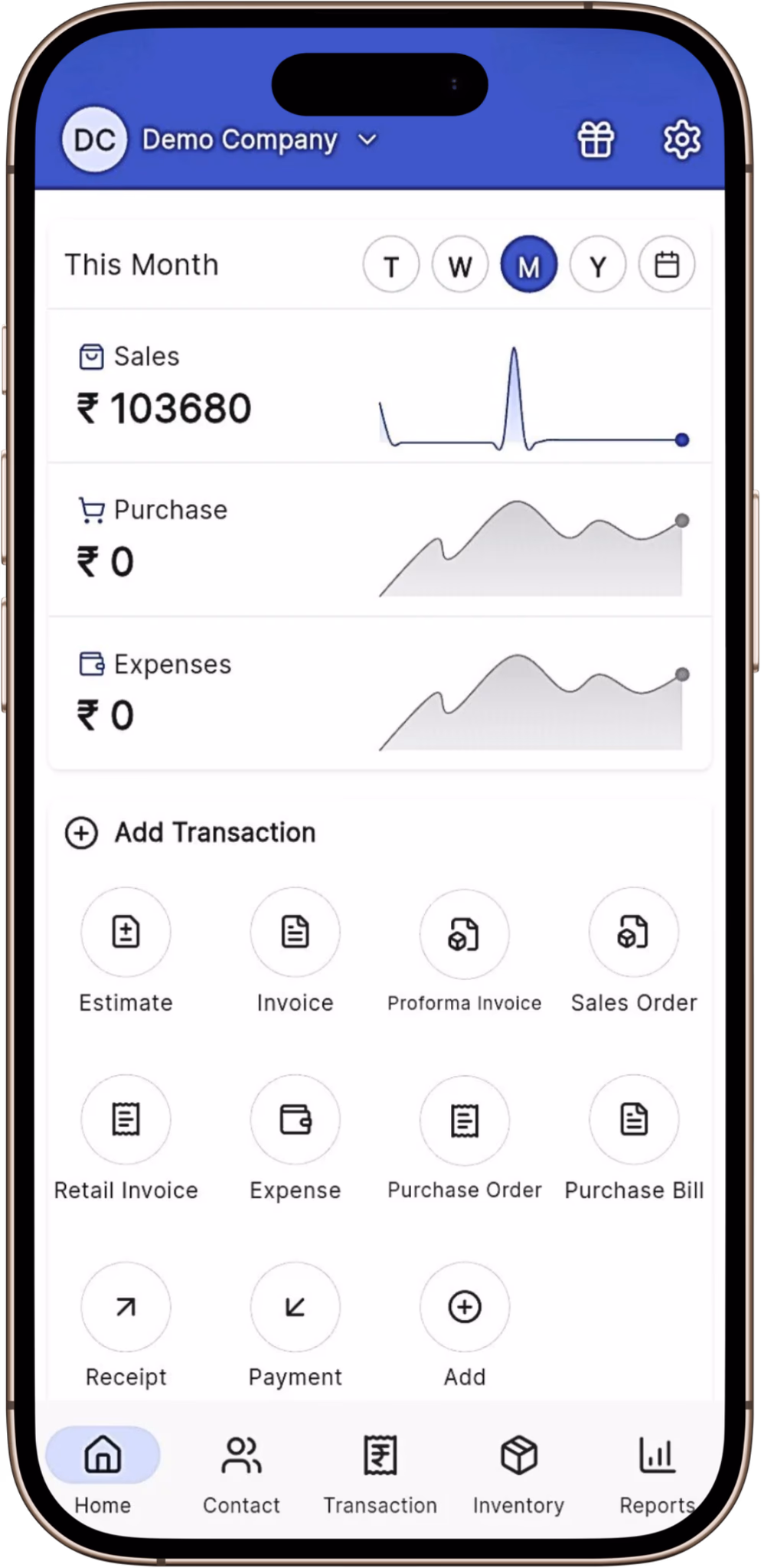 Zybra GST filing feature mockup